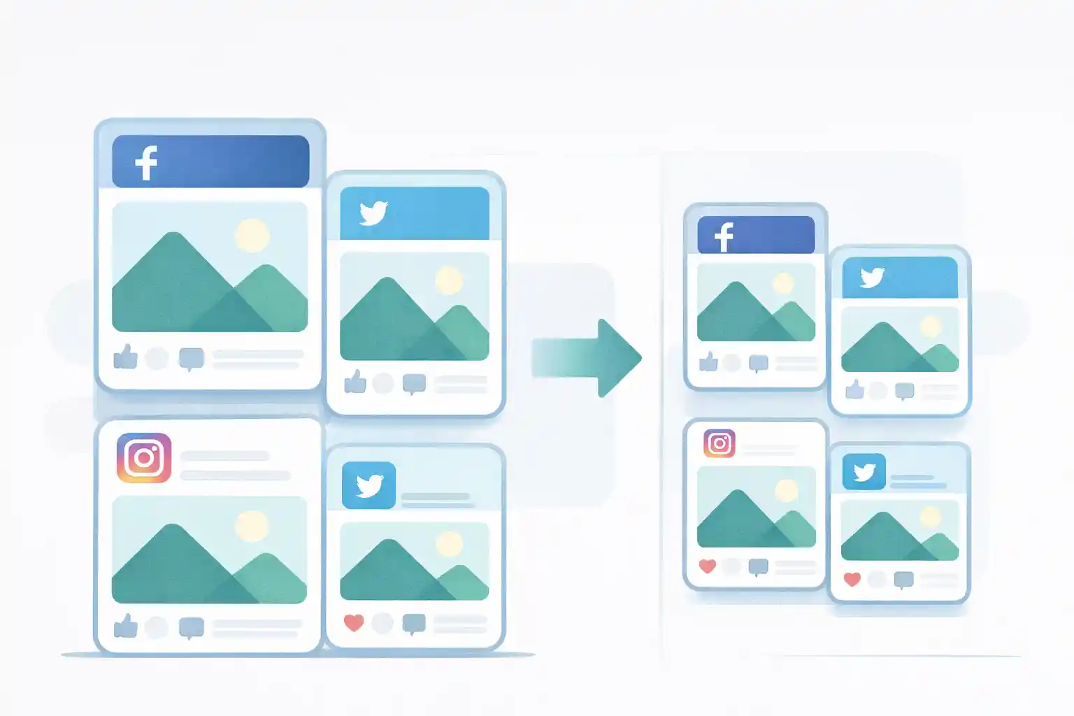 Optimizing photos for social media platforms