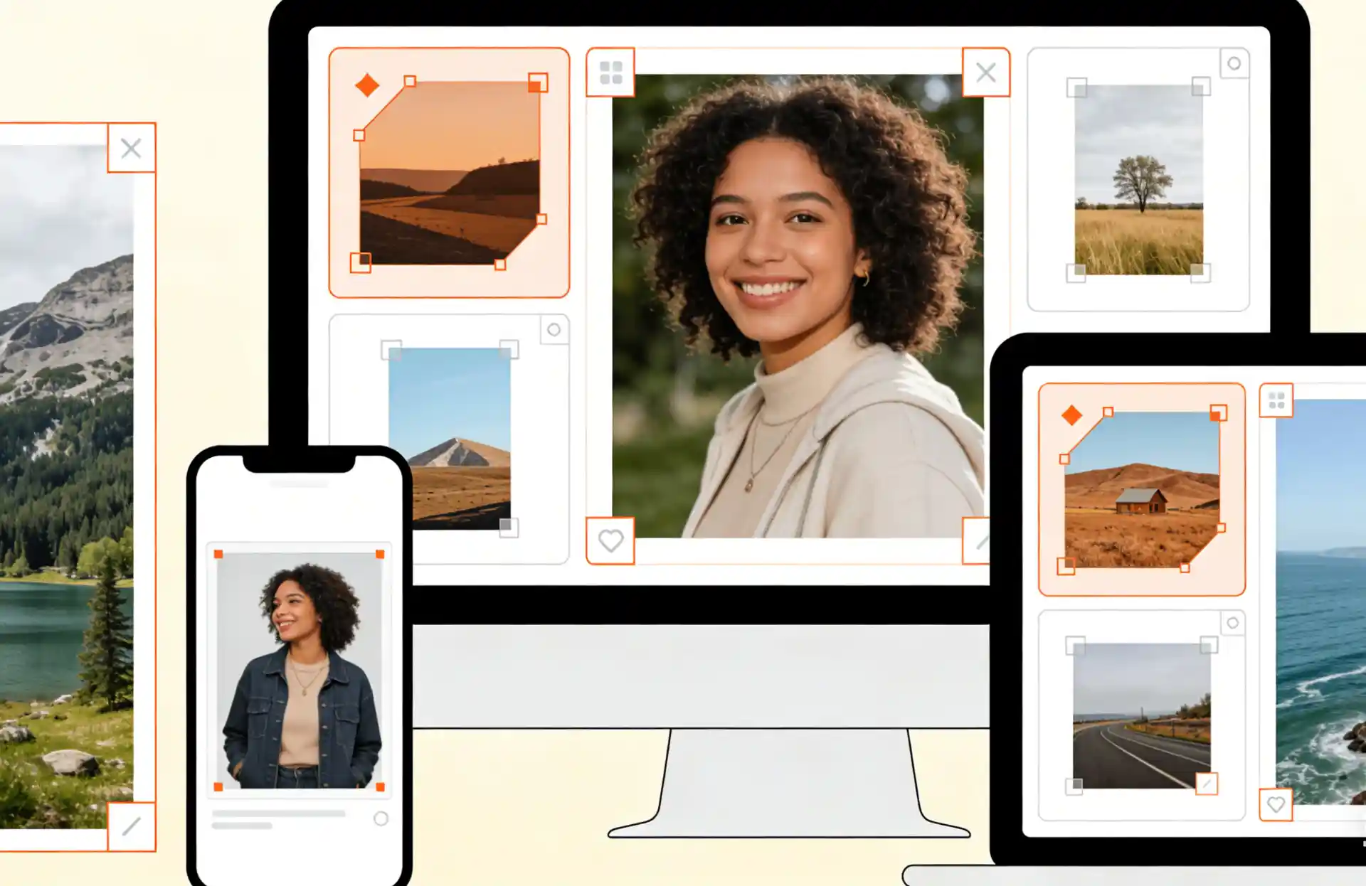 Photo editing tools for social media across devices